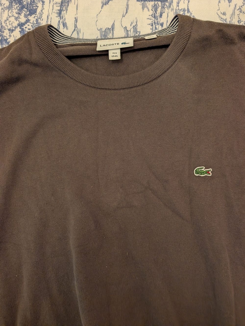 Lacoste Men's Crew Neck Shirt with Crocodile Logo